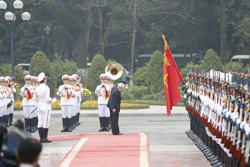 Chủ tịch nước chủ trì lễ đón Nhà vua và Hoàng hậu Nhật Bản ảnh 7