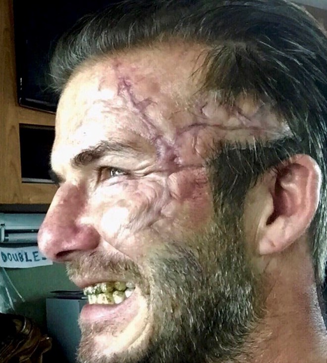David Beckham hoá trang kinh dị trong phim mới ảnh 1