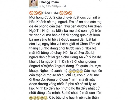Phạt 12,5 triệu đồng đối tượng bịa tin bắt cóc đăng lên Facebook ảnh 1