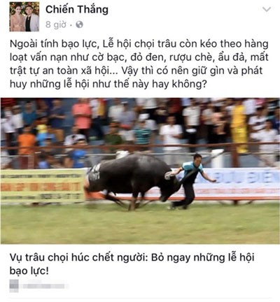 Nghệ sĩ hài Chiến Thắng hoảng sợ vì bị dọa giết ảnh 1