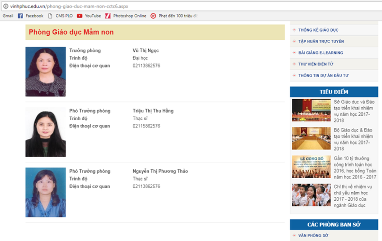 Vĩnh Phúc: Sở GD&ĐT có 38/45 công chức làm lãnh đạo ảnh 2