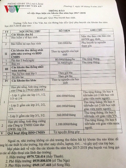 Thực hư chuyện đóng góp đầu năm học hết 16 triệu/học sinh ảnh 2