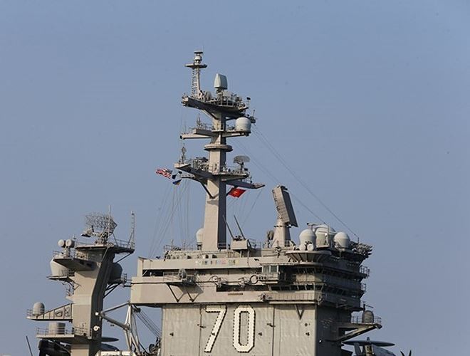 Chùm ảnh: Ngày đầu tiên của thủy thủ đoàn USS Carl Vinson tại Đà Nẵng ảnh 8