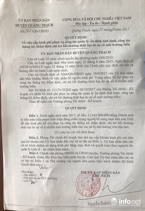 Quan xã nhận lỗi sử dụng tiền đền bù để đi du lịch, may quần áo ảnh 2
