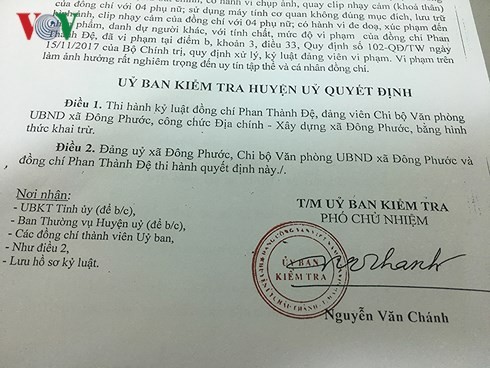 Hậu Giang: Dùng ảnh nóng 'tống tình, quan xã bị khai trừ Đảng, buộc thôi việc ảnh 1