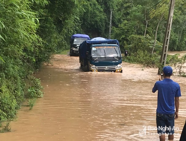 Nghệ An: 12 bản làng ở Tương Dương đang bị cô lập trong nước lũ ảnh 1