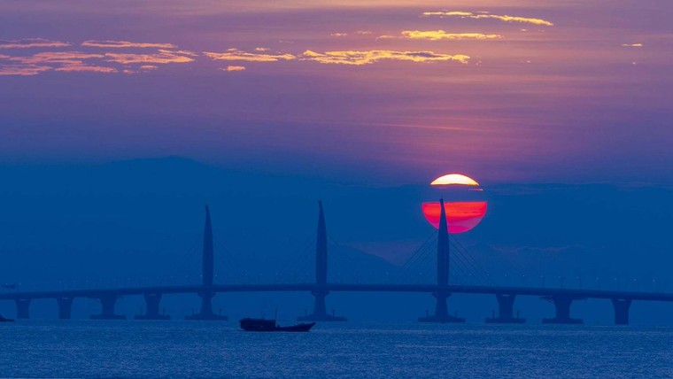 Chùm ảnh: Cây cầu vượt biển dài nhất thế giới của Trung Quốc ảnh 1