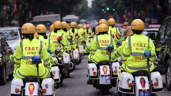 Ảnh: Xe đặc chủng, bọc thép tham dự lễ xuất quân của Công an TP Hà Nội ảnh 2