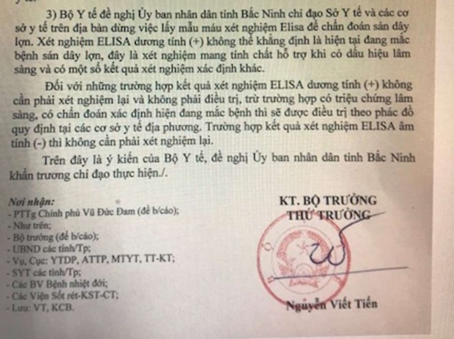 Bộ Y tế đề nghị ngừng xét nghiệm sán lợn tại Bắc Ninh ảnh 1