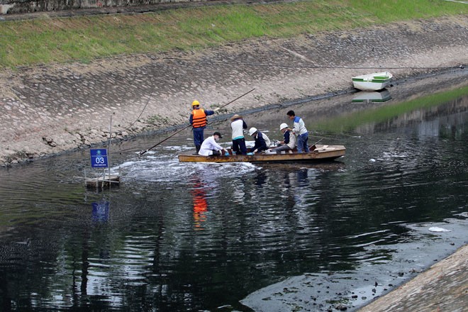 Nước sông Tô Lịch trong nhìn thấy đáy nhờ công nghệ Nhật Bản ảnh 6