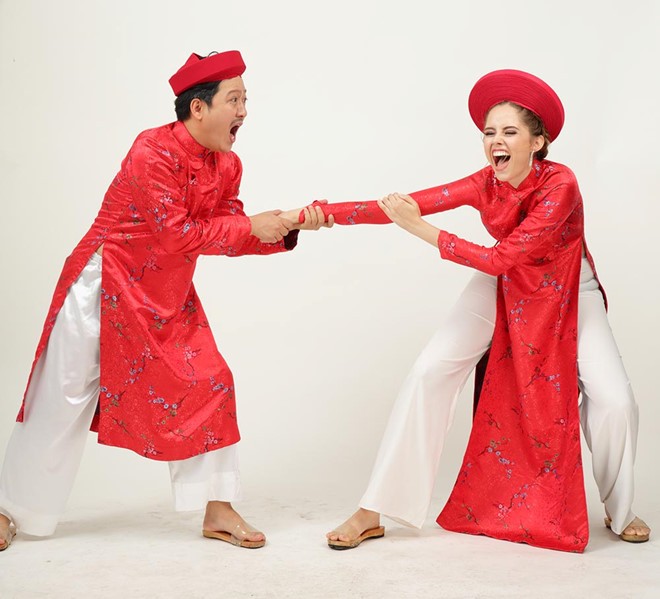 Trường Giang bất ngờ chụp ảnh cưới với gái Tây ảnh 2