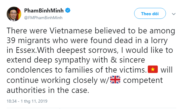 Thủ tướng chỉ đạo xác minh vụ việc 39 người trong container ở Anh ảnh 1