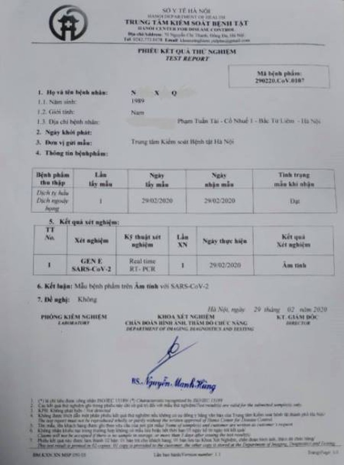 Người đàn ông tử vong ở Bắc Từ Liêm không nhiễm Covid-19 ảnh 1