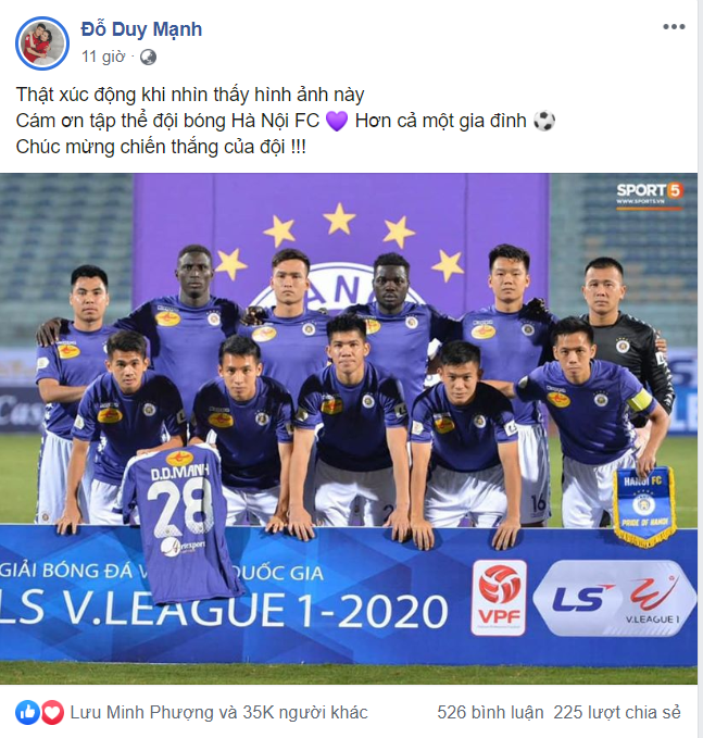 Đồng đội tri ân Duy Mạnh trước ngày sang Singapore điều trị chấn thương ảnh 1