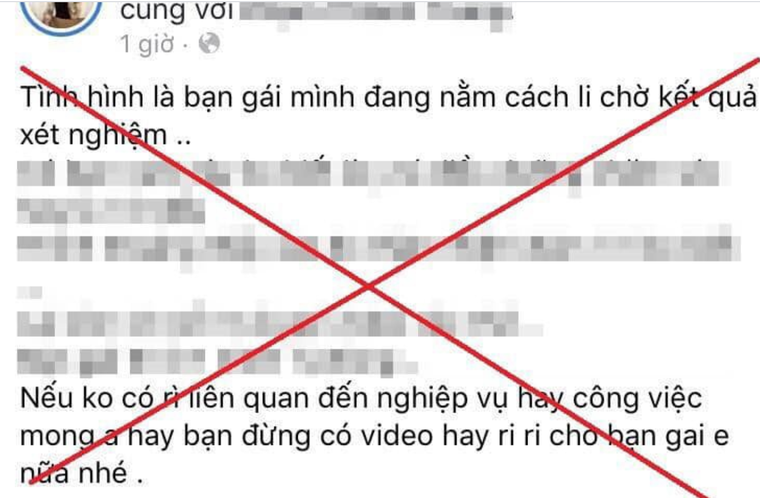 Phạt 12,5 triệu đồng thanh niên tung tin bạn gái bị quấy rối trong khu cách ly ảnh 1