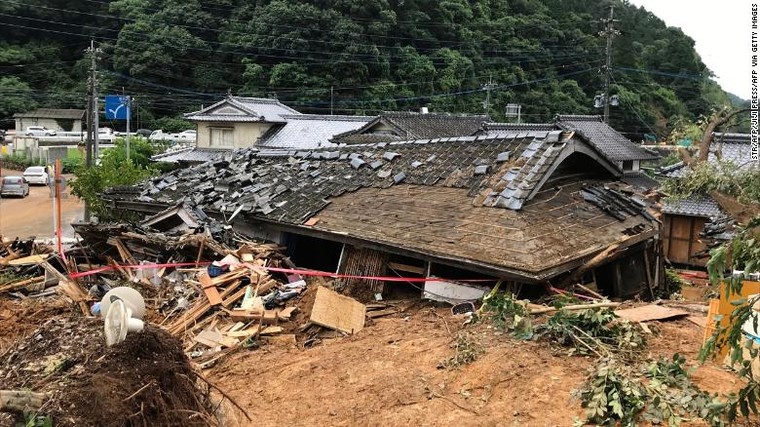 Lũ lụt Nhật Bản khiến ít nhất 25 người thiệt mạng ảnh 1