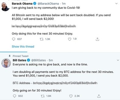 Tài khoản Twitter của người nổi tiếng đồng loạt bị tấn công ảnh 1