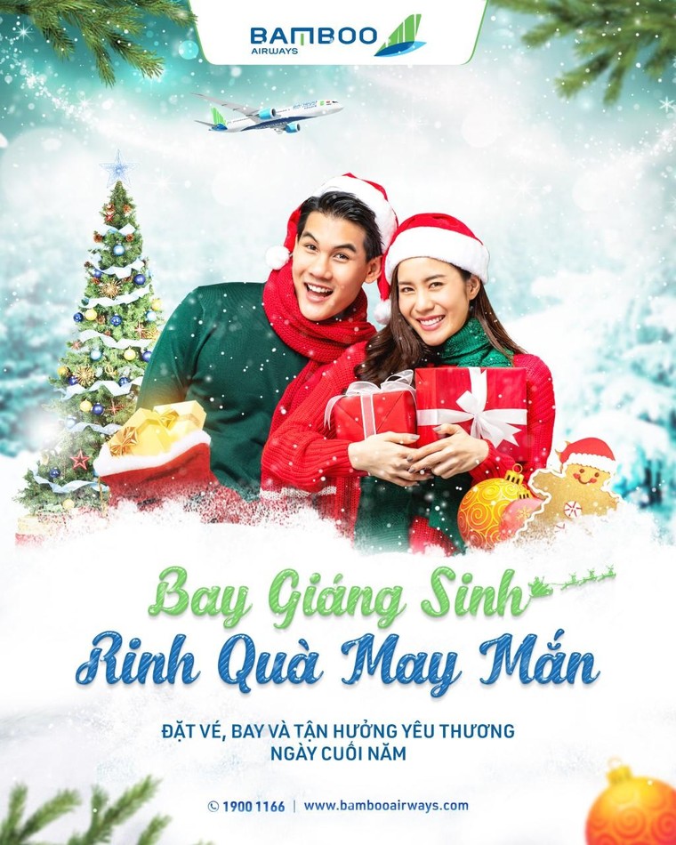 Bay Giáng sinh, rinh quà may mắn cùng Bamboo Airways ảnh 1