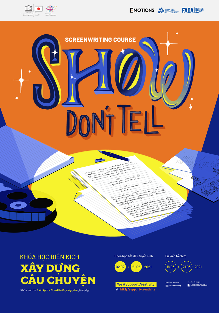 SHOW DON’T TELL – Khóa học phi lợi nhuận về Biên Kịch tuyển sinh ảnh 1