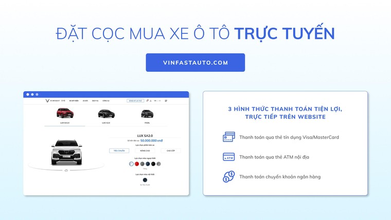 VinFast cung cấp giải pháp mua ô tô trực tuyến ảnh 1
