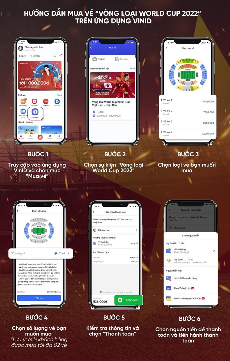 VinID mở bán vé hai trận đấu của tuyển Việt Nam tại vòng loại World Cup 2022 ảnh 1