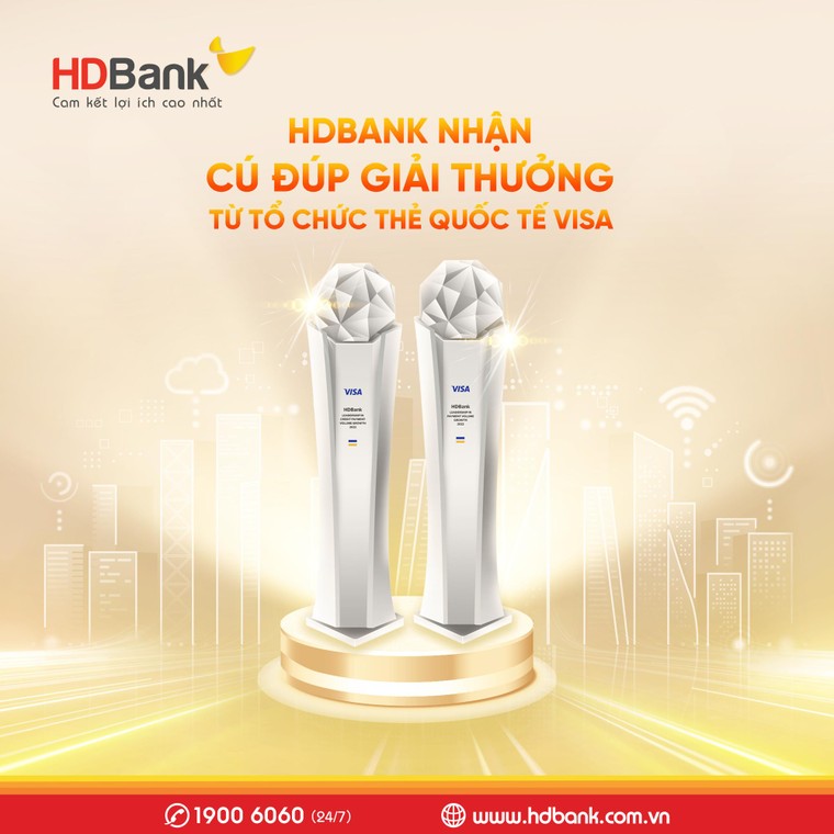 HDBank nhận 2 giải thưởng từ Tổ chức thẻ quốc tế Visa ảnh 1