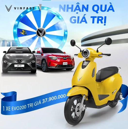 Khách hàng mua ô tô điện VinFast tháng 5 có cơ hội rinh thêm VinFast Evo200 ảnh 1