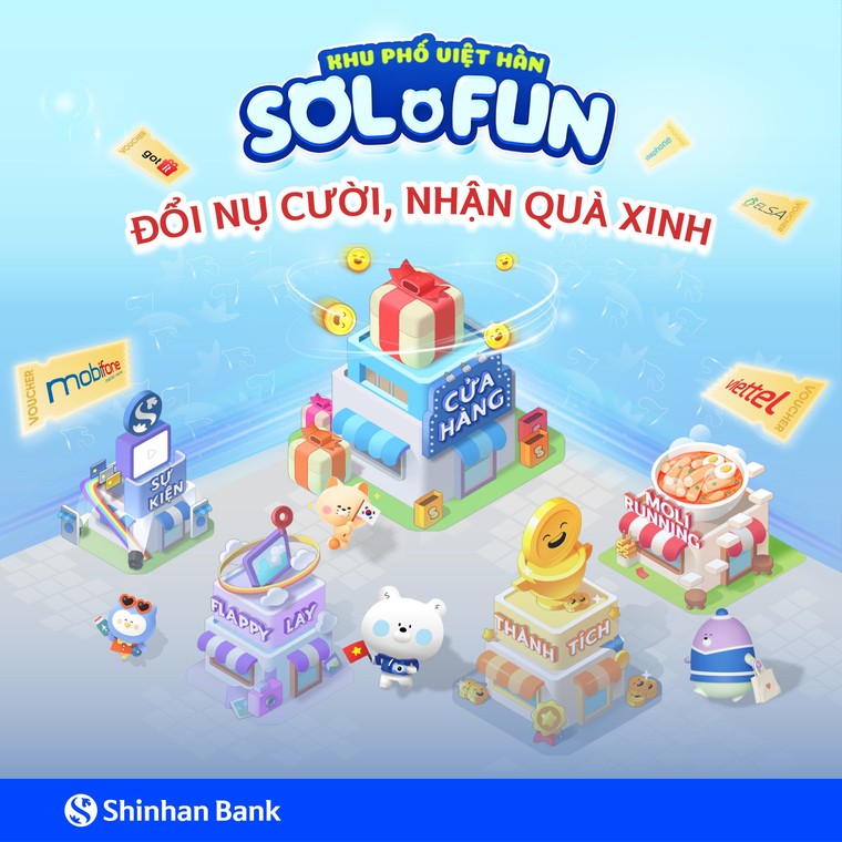 Shinhan Việt Nam ra mắt không gian giải trí 'Khu phố Việt Hàn Sol o Fun' trên ứng dụng SOL ảnh 1