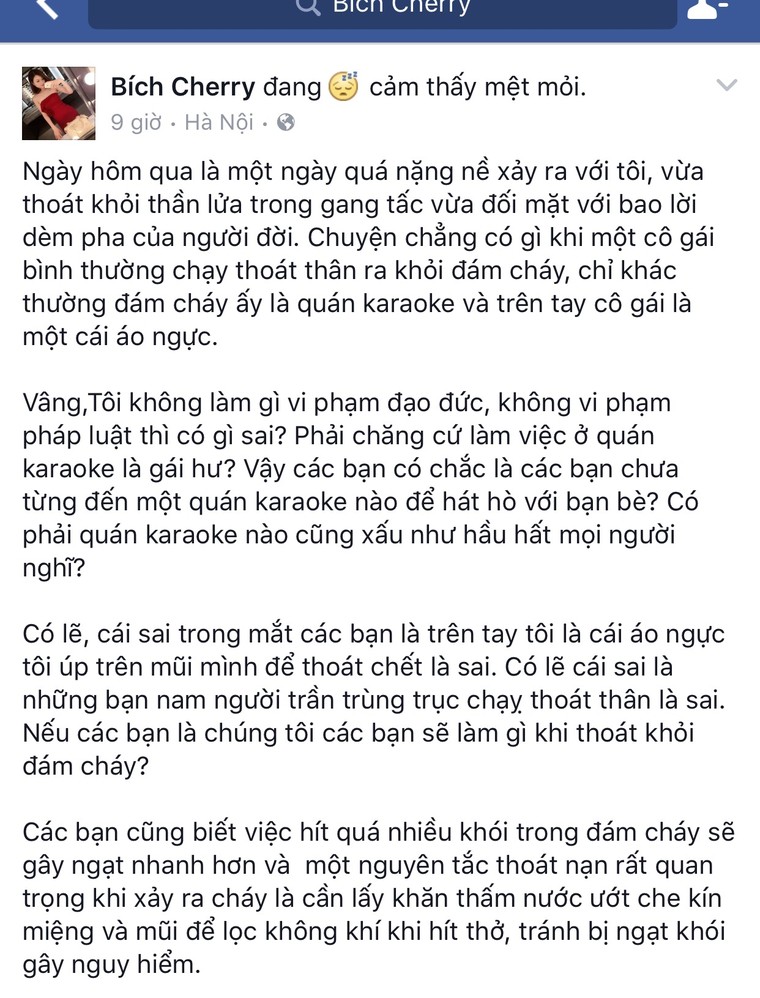 Cô gái dùng “áo con” bịt mũi thoát khỏi đám cháy nói gì? ảnh 2