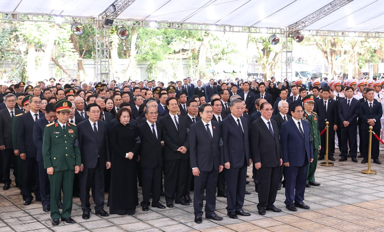 TRỰC TIẾP: Lễ truy điệu và an táng Tổng Bí thư Nguyễn Phú Trọng ảnh 14