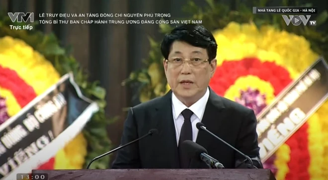 TRỰC TIẾP: Lễ truy điệu và an táng Tổng Bí thư Nguyễn Phú Trọng ảnh 150