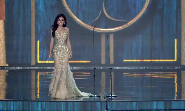 Huyền My lộng lẫy trong đêm bán kết Miss Grand 2017 ảnh 2