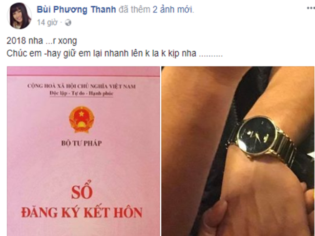 Sau giấy đăng ký, Phương Thanh khoe nhẫn cầu hôn? ảnh 3