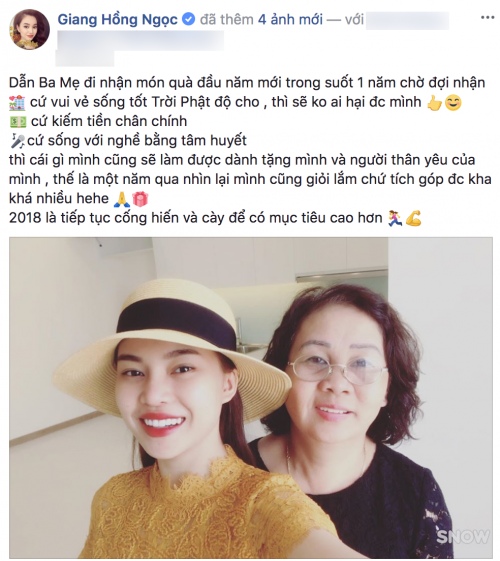 Giang Hồng Ngọc mua quà 'khủng' tặng bố mẹ ảnh 1