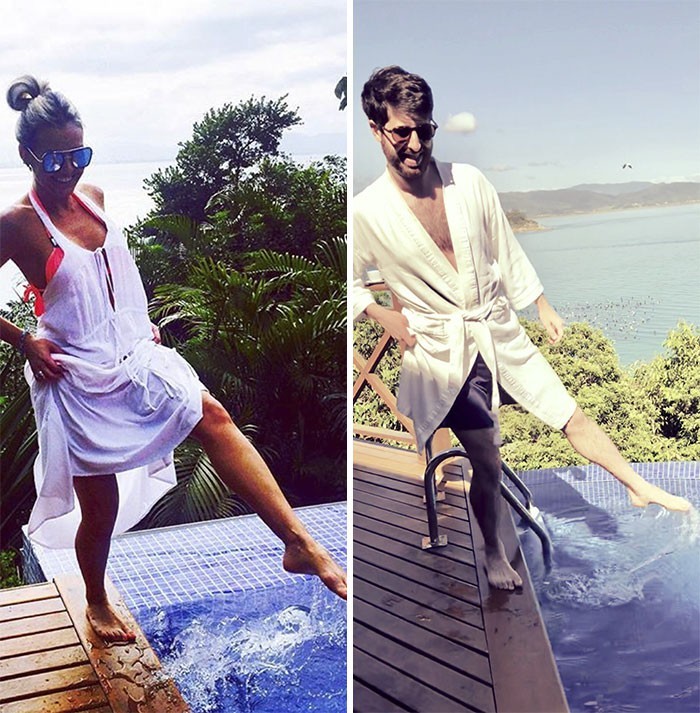 Chàng trai 'nhái' lại ảnh 'sống ảo' của hội chị em được yêu thích ảnh 1