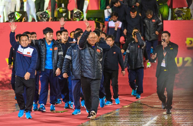  Những hình ảnh ấn tượng trong đêm vinh danh đội tuyển U23 Việt Nam ảnh 8