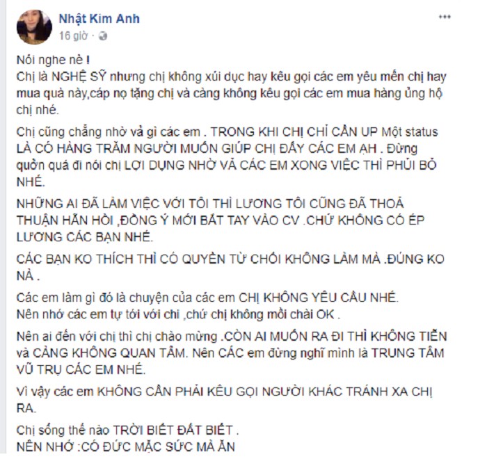 Nhật Kim Anh sẵn sàng giải tán Fanclub ảnh 1