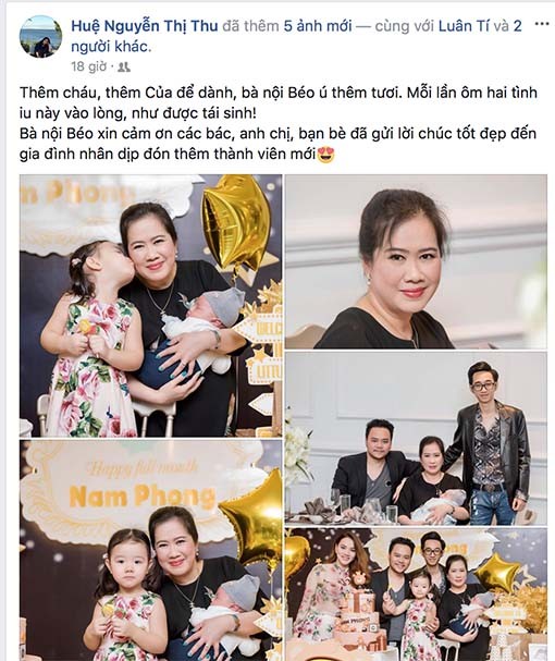 Trang Nhung khoe con trai mới sinh bên mẹ chồng ảnh 1