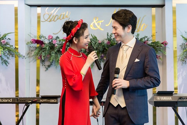 Mai Hồ xinh đẹp, cười rạng rỡ trong lễ đính hôn với bạn trai Việt kiều ảnh 1