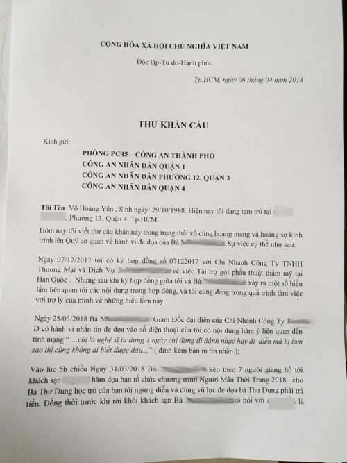 Xác nhận danh tính của kẻ đe doạ Võ Hoàng Yến là một Á khôi? ảnh 1