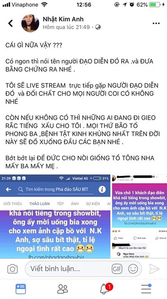 Nhật Kim Anh bức xúc khi bị tố cặp bồ với đạo diễn nổi tiếng showbiz ảnh 1