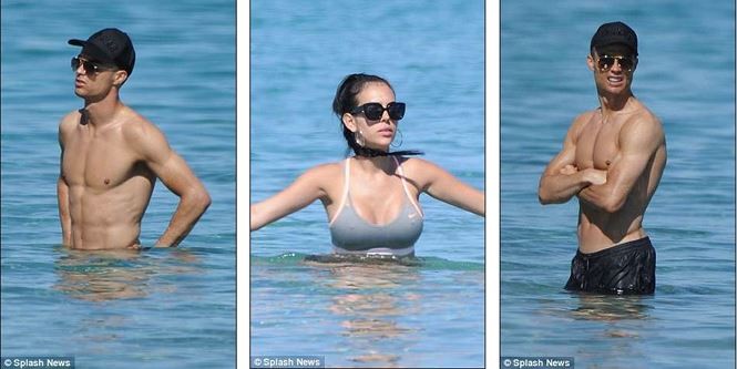 Cristiano Ronaldo và bạn gái ngọt ngào trên bãi biển Ibiza ảnh 1