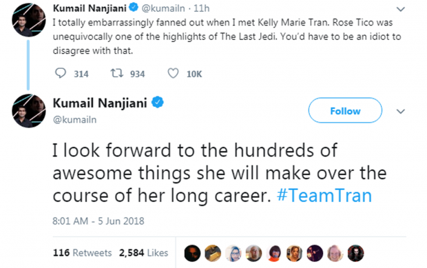 Nhiều sao Hollywood lên tiếng bảo vệ Kelly Marie Tran sau khi bị fan 'Star Wars' đả kích ảnh 1