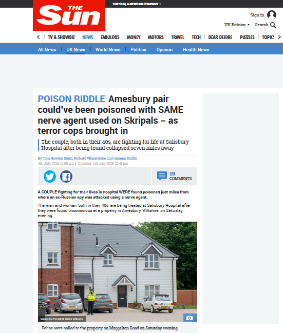Vụ đầu độc mới ở Anh: Nga lại bị đổ lỗi 'vô cớ'? ảnh 1