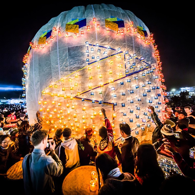 Ngắm khinh khí cầu tuyệt đẹp ở Myanmar ảnh 4