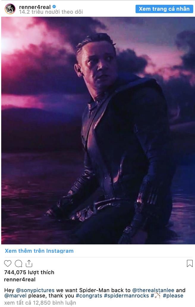 'Hawkeye' cầu xin đưa Spider Man quay trở lại Marvel ảnh 2