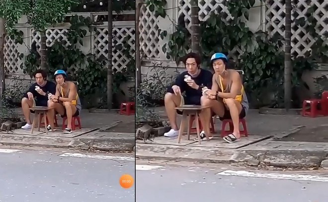 Sao Kpop ngồi lề đường ăn bánh mì ở Đà Nẵng ảnh 1