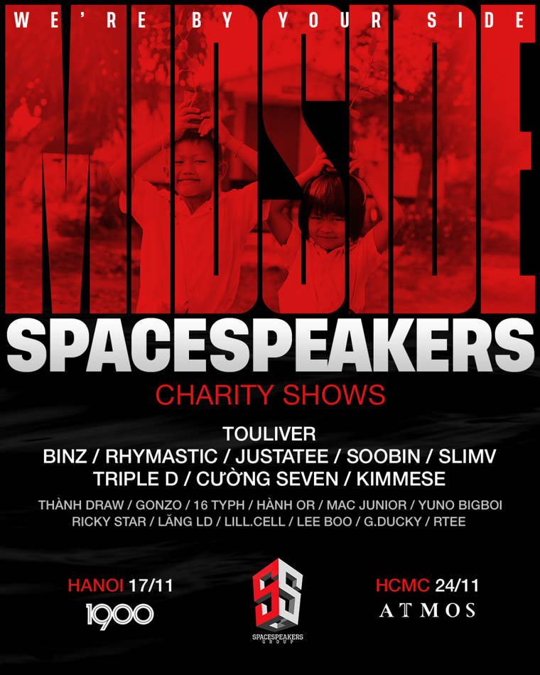 Touliver, Binz và dàn thí sinh Rap Việt tổ chức show diễn ủng hộ đồng bào miền Trung ảnh 1