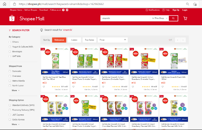 Liên doanh của Vinamilk tại Philippines ra mắt sản phẩm tại các chuỗi siêu thị lớn và kênh TMĐT ảnh 2