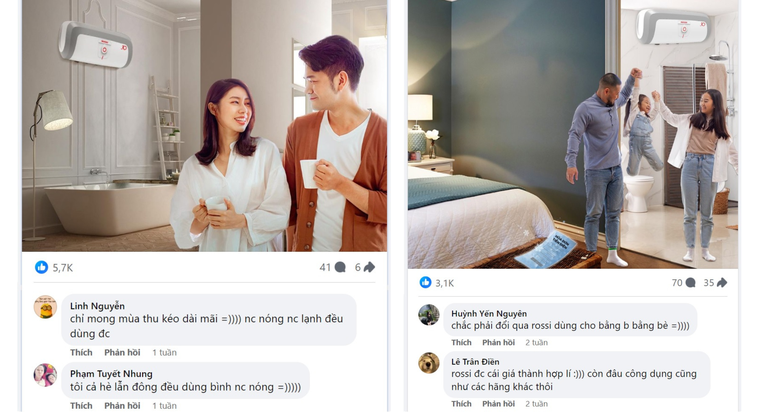 Bình nước nóng Rossi 30 gây sốt các trang mạng xã hội tháng 10 ảnh 2